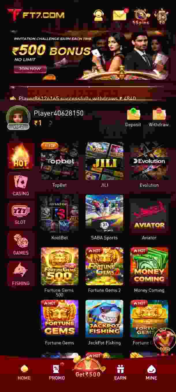 FT7 App Online Gaming Platform